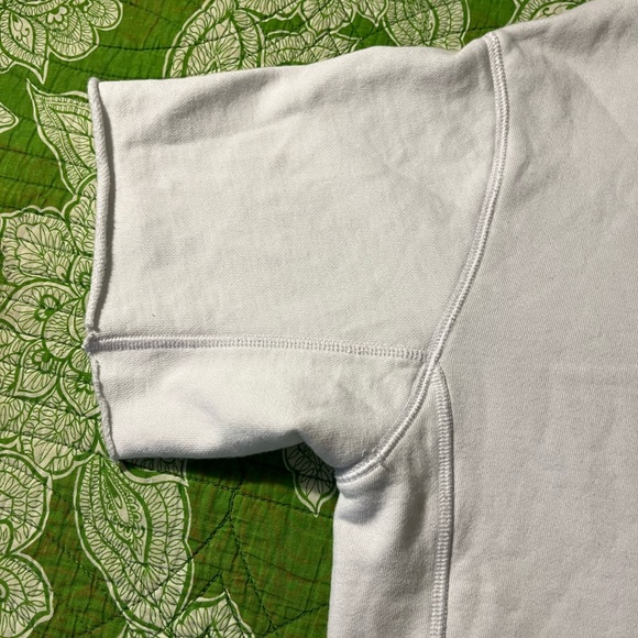 FREE PEOPLE FP MOVEMENT XS/TP WHITE SHORT SLEEVED FRINGED PULLOVER HOODIE - Picture 8 of 10